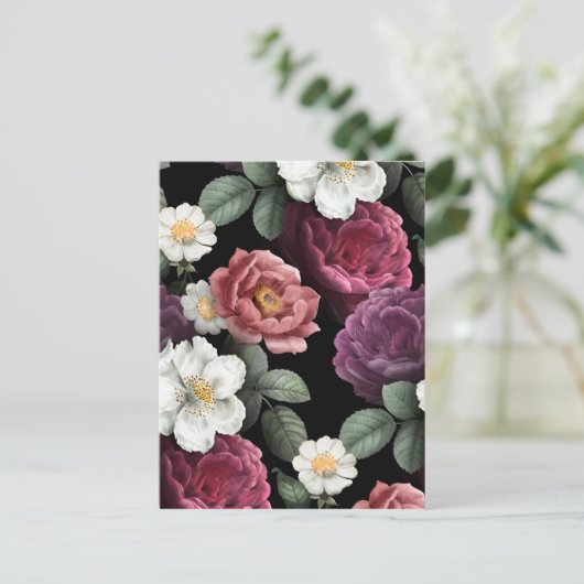 Kunst ter illustratie van  Rozen Briefkaart (Staand voorkant)