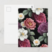 Kunst ter illustratie van  Rozen Briefkaart (Voorkant / Achterkant)