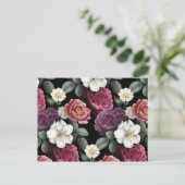 Kunst ter illustratie van  Rozen Briefkaart (Staand voorkant)