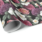 Kunst ter illustratie van  Rozen Cadeaupapier (Rol Hoek)