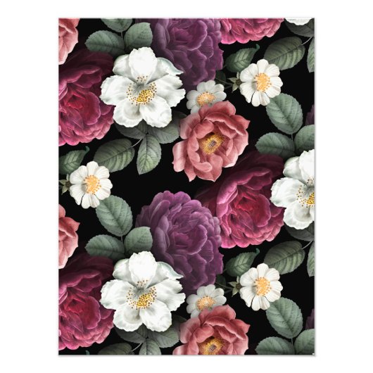 Kunst ter illustratie van  Rozen Foto Afdruk (Voorkant)