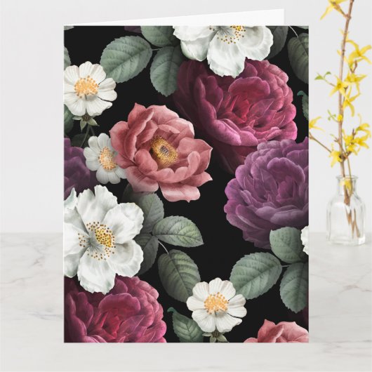 Kunst ter illustratie van Rozen Kaart (Gele Bloem)