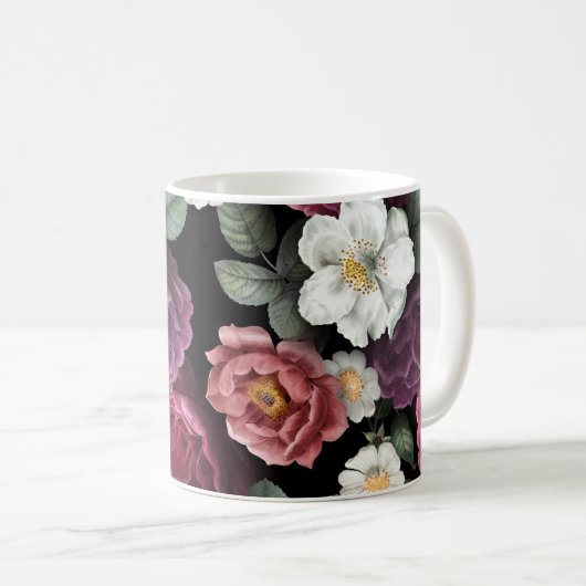 Kunst ter illustratie van  Rozen Koffiemok (Voorkant rechts)