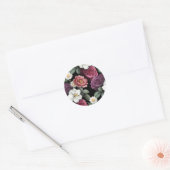 Kunst ter illustratie van  Rozen Ronde Sticker (Envelop)