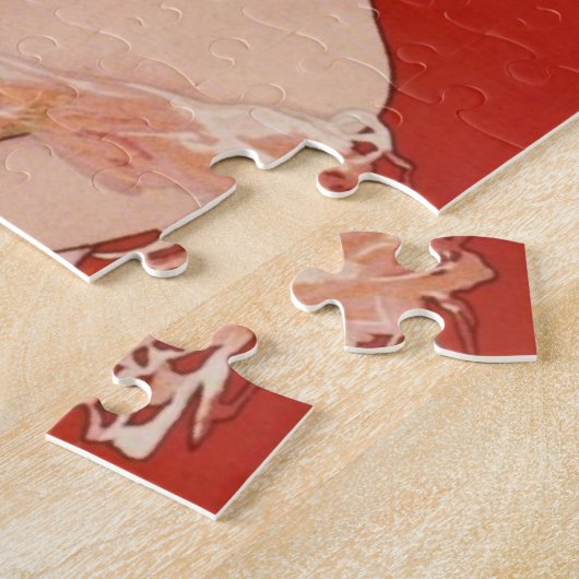 Kunst ter illustratie van  schoonheidsreclame legpuzzel (Zijkant)