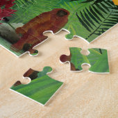 Kunst ter illustratie van  tropische bosapen legpuzzel (Zijkant)