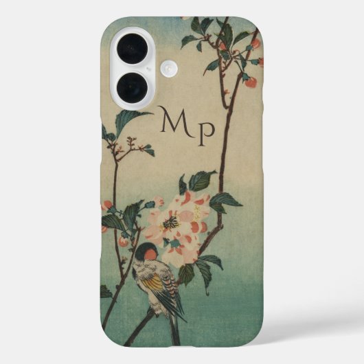 Kunst ter illustratie van vogel en bloesem Case-Mate iPhone case (Achterkant)