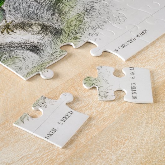 Kunst ter illustratie van  vogelboeken legpuzzel (Zijkant)