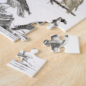 Kunst ter illustratie van vogelboeken legpuzzel (Zijkant)