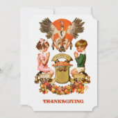  kunst Thanksgiving Binnenuitnodiging Kaart (Voorkant)