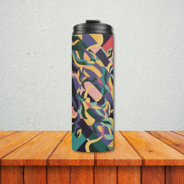Kunst Tumbler - Thermische Reis Thermosbeker