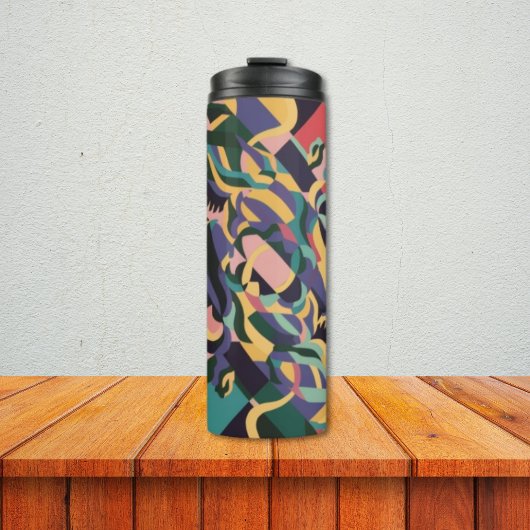 Kunst Tumbler - Thermische Reis Thermosbeker