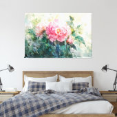 *~* Kunst TV2 Delicate PEONY Uitgerekte Canvas Pri (Insitu (Slaapkamer))