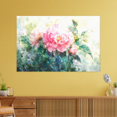 *~* Kunst TV2 Delicate PEONY Uitgerekte Canvas Pri Afdruk (Insitu (Woonkamer))