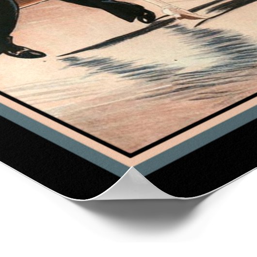 Kunst uit 1920 dedansen de Charleston Poster (Hoek)