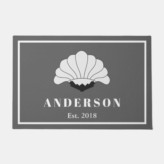  kunst uit de jaren 20: decowitte bloem deurmat (Voorkant)