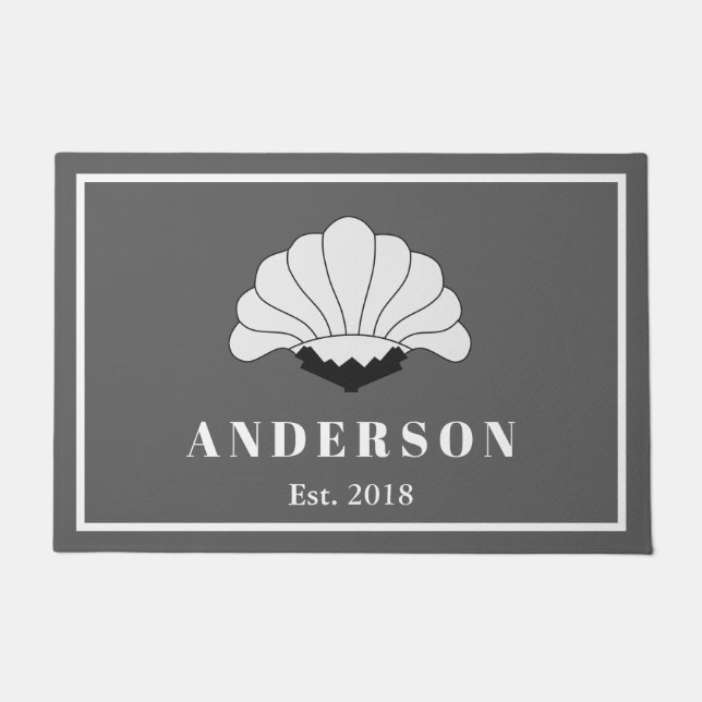  kunst uit de jaren 20: decowitte bloem deurmat (Voorkant)