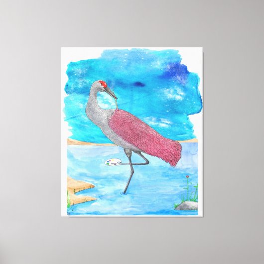 Kunst uit de levensreeks artistieke kraan | Funny  Canvas Afdruk (Voorkant)
