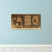 Kunst uit de liberale kunstencyclus (fresco) canvas afdruk (Insitu (Houten vloer))