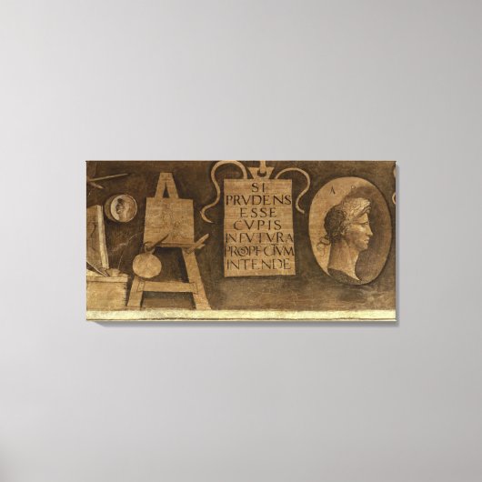 Kunst uit de liberale kunstencyclus (fresco) canvas afdruk (Voorkant)