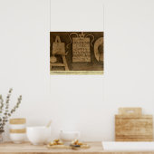 Kunst uit de liberale kunstencyclus (fresco) poster (Keuken)