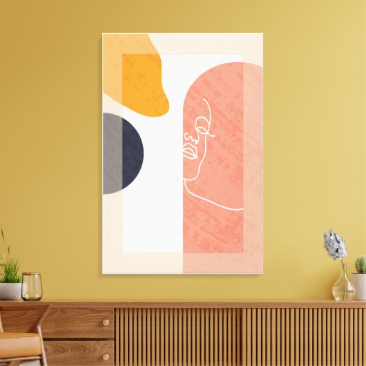 Kunst uit de middelste eeuw, grote, gereed canvas afdruk (Insitu (Woonkamer))