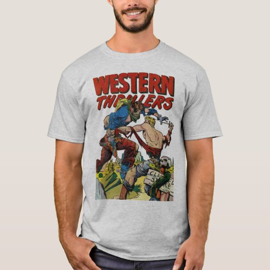Kunst uit komische boeken Hoesje: Westerne triller T-shirt (Voorkant)