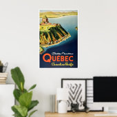 Kunst uit Quebec Canada Reisposter Chateau Fronten Poster (Thuiskantoor)