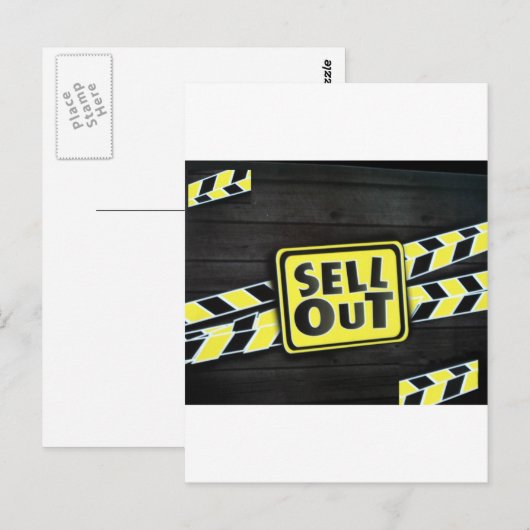 Kunst uitverkopen Afdrukken Briefkaart (Voorkant / Achterkant)