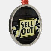 Kunst uitverkopen Afdrukken Metalen Ornament (Rechts)