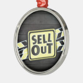 Kunst uitverkopen Afdrukken Metalen Ornament (Links)