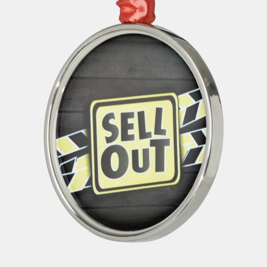 Kunst uitverkopen Afdrukken Metalen Ornament (Links)