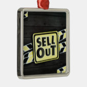 Kunst uitverkopen Afdrukken Metalen Ornament (Rechts)