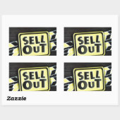 Kunst uitverkopen Afdrukken Rechthoekige Sticker (Vel)