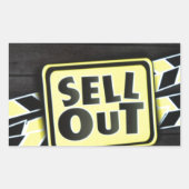 Kunst uitverkopen Afdrukken Rechthoekige Sticker (Voorkant)