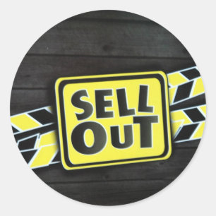 Kunst uitverkopen Afdrukken Ronde Sticker