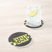 Kunst uitverkopen Afdrukken Zandsteen Onderzetter (Zijkant)