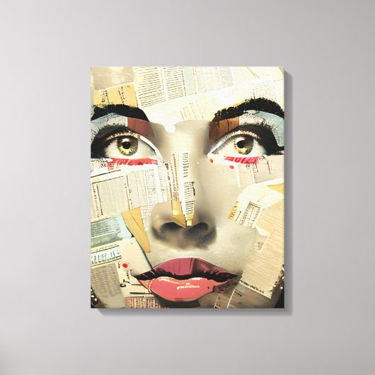 Kunst Unieke digitale kunst | dame Abstract Canvas Afdruk (Voorkant)