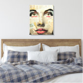 Kunst Unieke digitale kunst | dame Abstract Canvas Afdruk (Insitu (Slaapkamer))