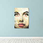 Kunst Unieke digitale kunst | dame Abstract Canvas Afdruk (Insitu (Houten vloer))