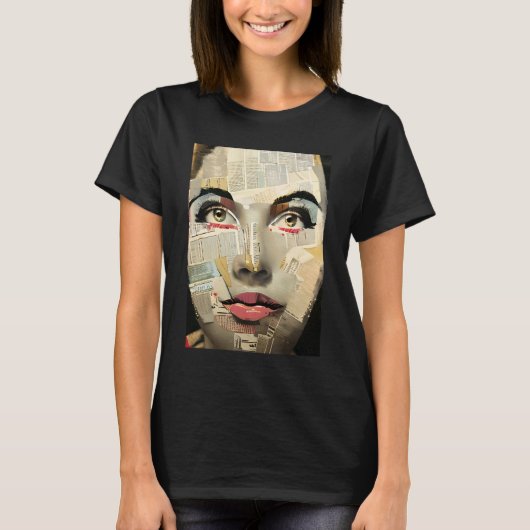 Kunst Unieke digitale kunst |  dame Abstract T-shirt (Voorkant)