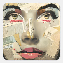 Kunst Unieke digitale kunst |  dame Abstract