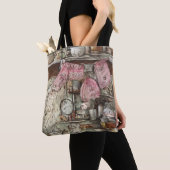 Kunst unieke hand getekende Retro artwork Tote Bag (Dichtbij)
