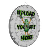 Kunst uploaden naar kunstbord dartbord (Voorkant Links)