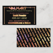 Kunst uploaden naar visitekaartje met twee zijden  (Voorkant / Achterkant)