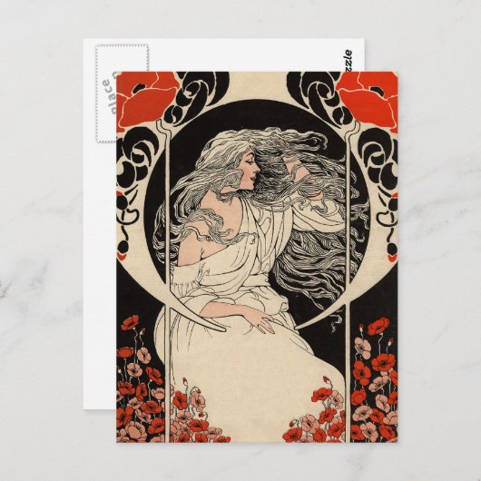 Kunst van 1920 briefkaart (Voorkant / Achterkant)