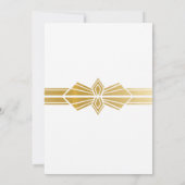 Kunst van 1920 in Birthday Deco Noite Gatsby Party Kaart (Achterkant)