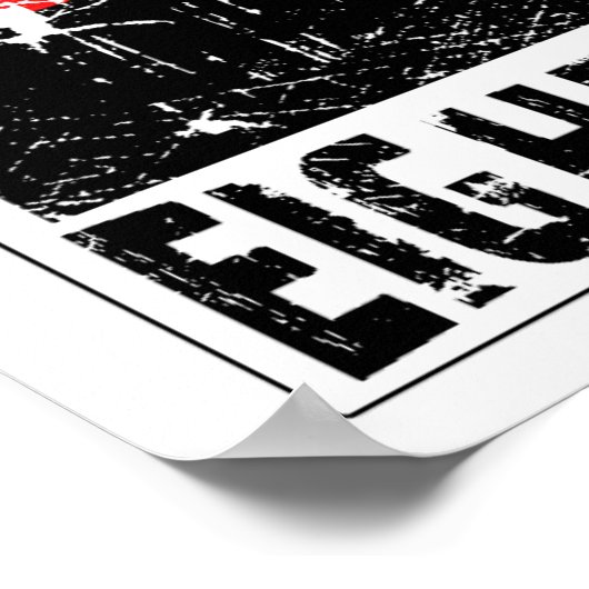 Kunst van 8 Limbs - Muay Thai Flying Knee Poster (Hoek)