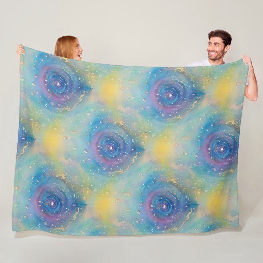 Kunst van Afbeelding Abstractie - naadloos patroon Fleece Deken (In situ)