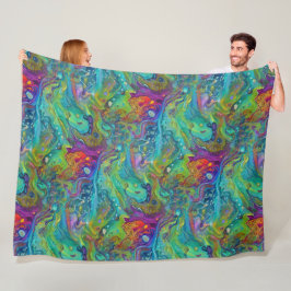 Kunst van Afbeelding Abstractie - naadloos patroon Fleece Deken